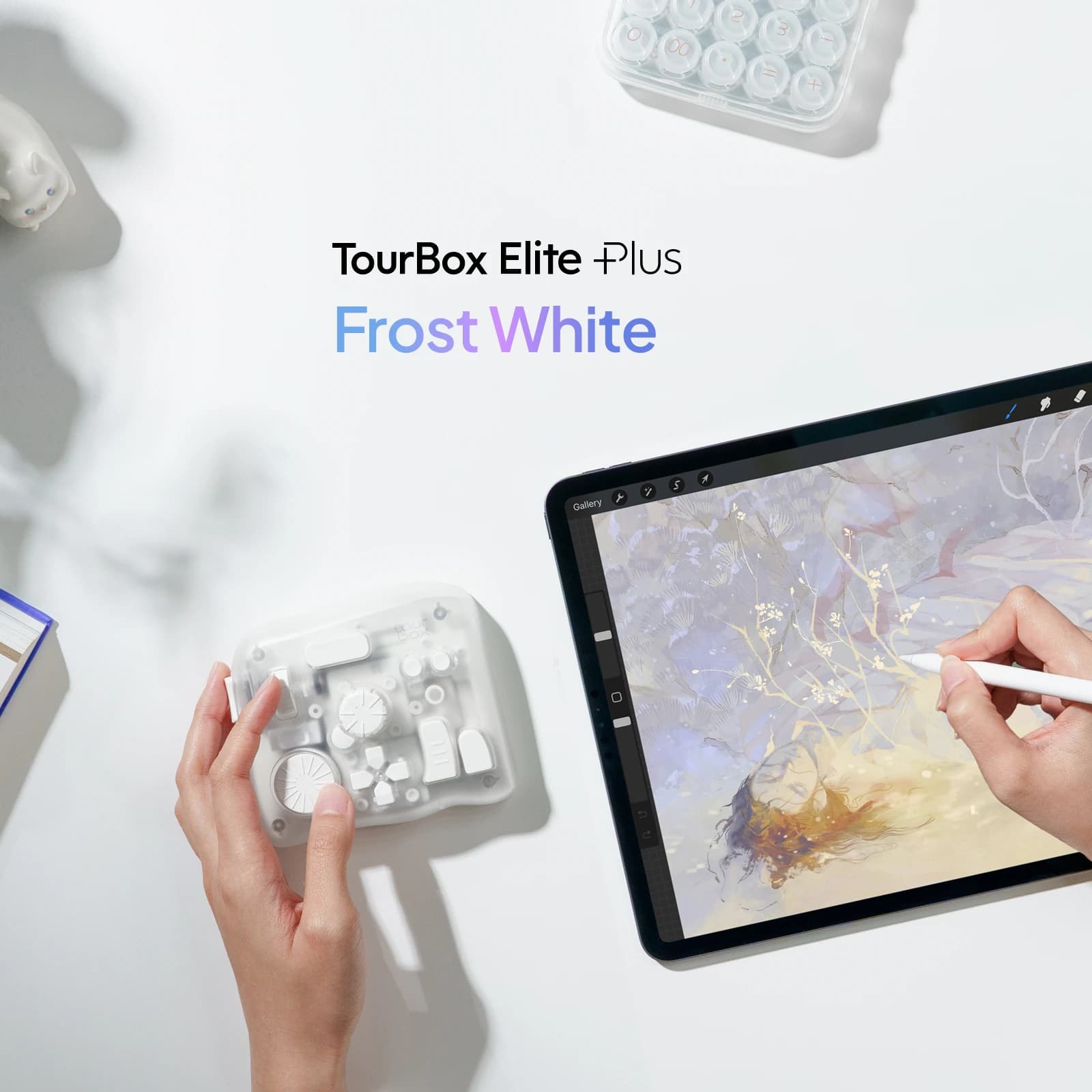 TourBox Elite Plus - Frost White